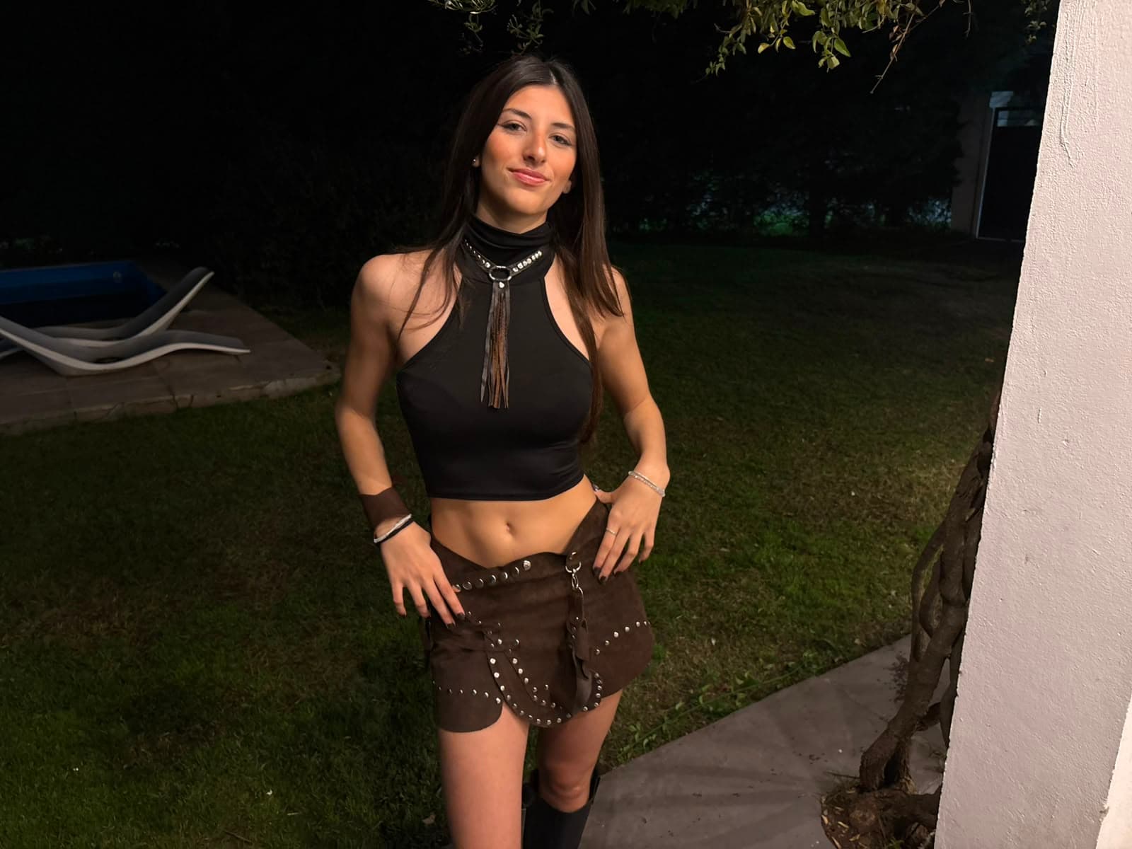 Falda Uma Cuero